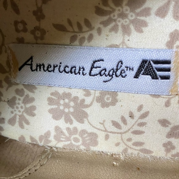 American Eagle flats. Chocolate brown w/ sassy toe box and nice little wedge. - Picture 6 of 9